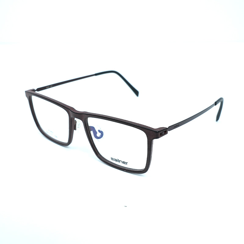 Dark Brown Square 3D Printed Glasses