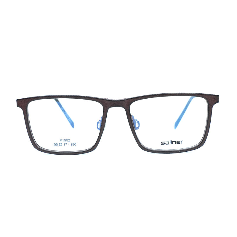 Dark Brown Square 3D Printed Glasses