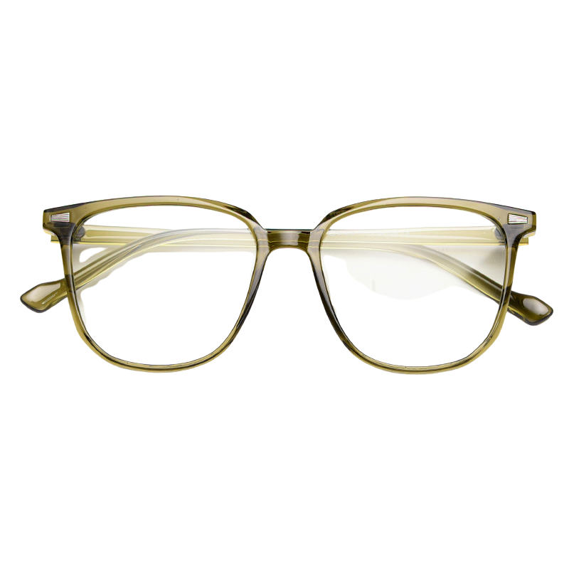 Square Cool Tea Blue Light Blocking Glasses