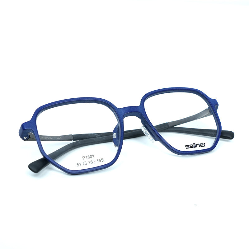 Standarded Blue 3D Printed Glasses