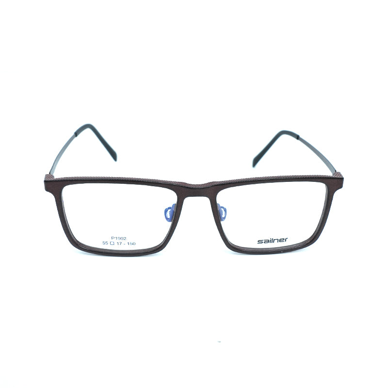 Dark Brown Square 3D Printed Glasses