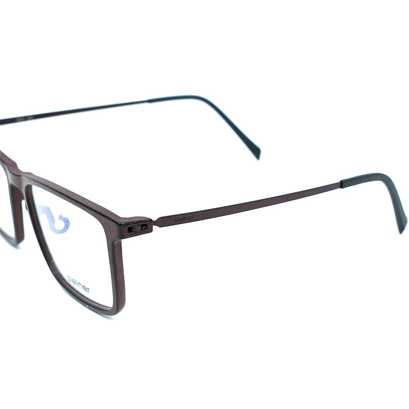 Dark Brown Square 3D Printed Glasses
