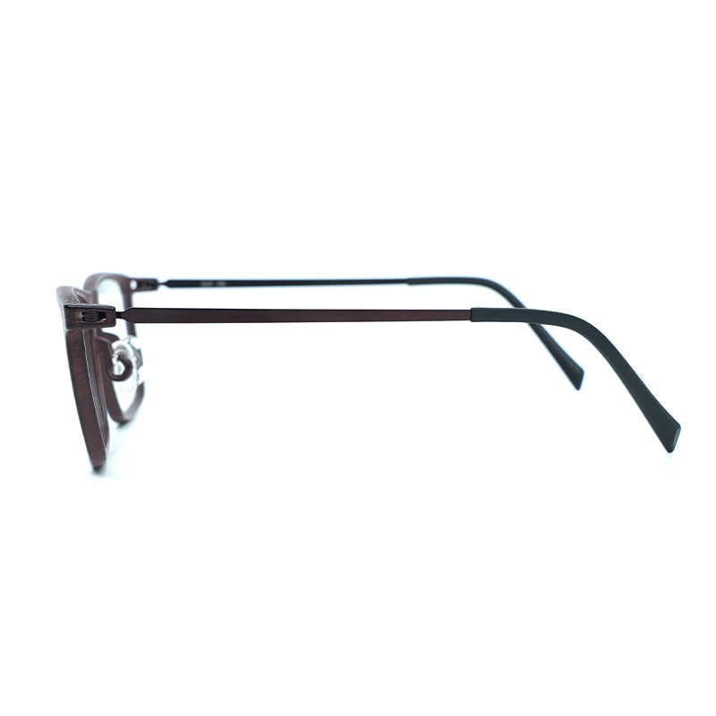 Dark Brown Square 3D Printed Glasses