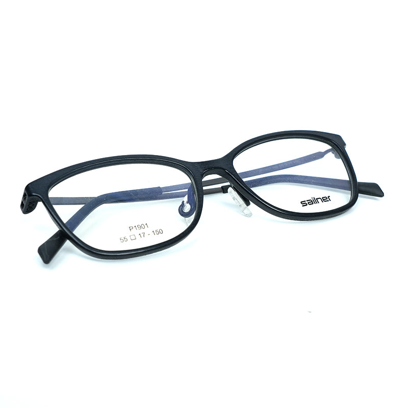 Navy Square 3D Printed Glasses