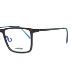 Dark Brown Square 3D Printed Glasses