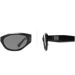 Black Cat-Eye Studded Sunglasses