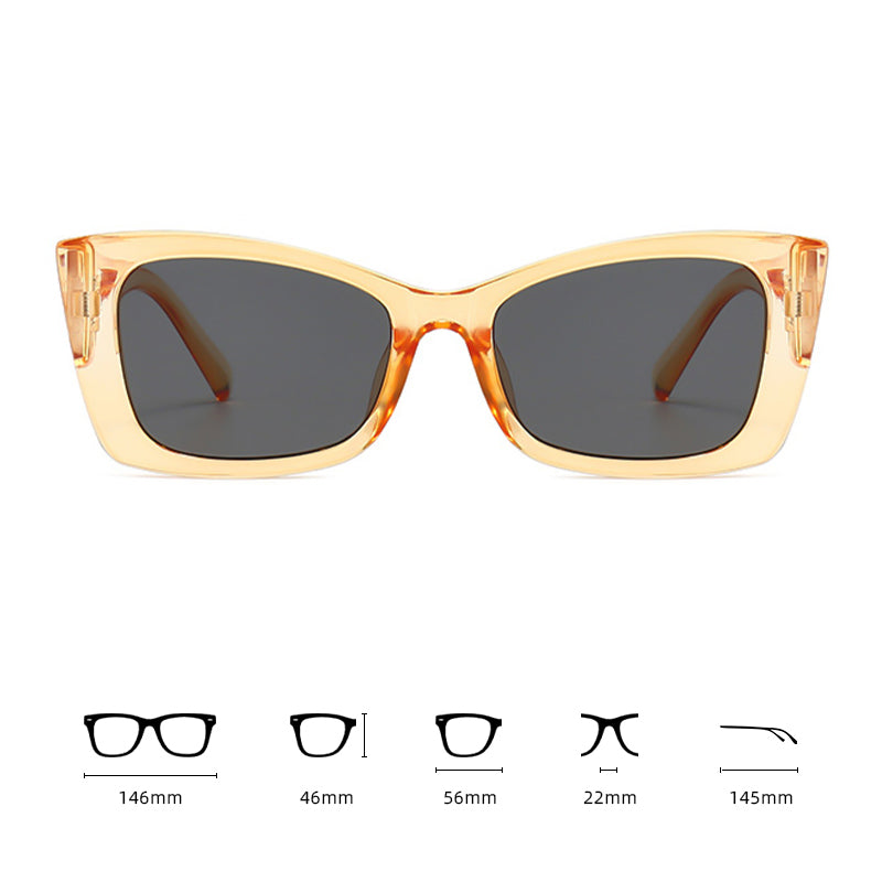 Orange Square Sunglasses