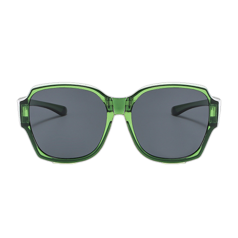 Square Foldable Clip-On Sunglasses
