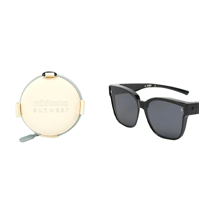 Square Foldable Clip-On Sunglasses
