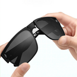 Square Foldable Clip-On Sunglasses