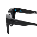 Square Foldable Clip-On Sunglasses