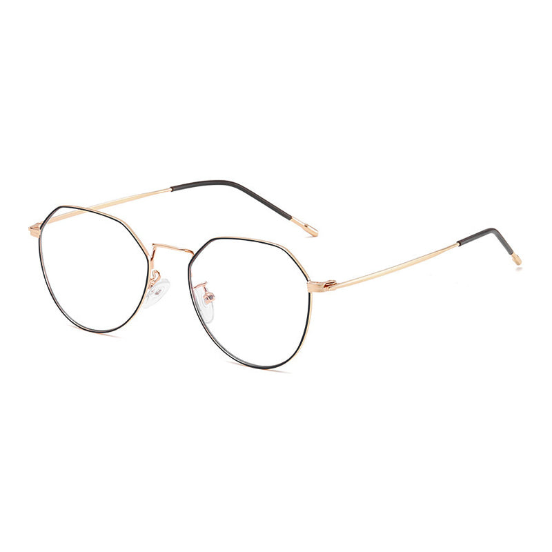 Square Rose Gold Blue Light Eyeglasses