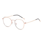 Square Rose Gold Blue Light Eyeglasses